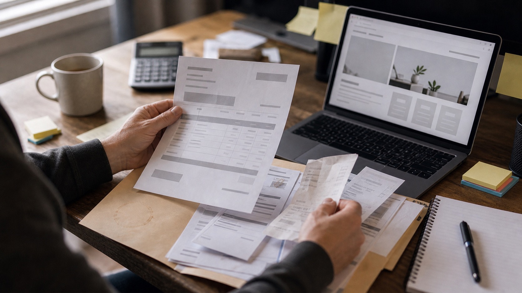 Sorting tax invoices to claim website costs at EOFY