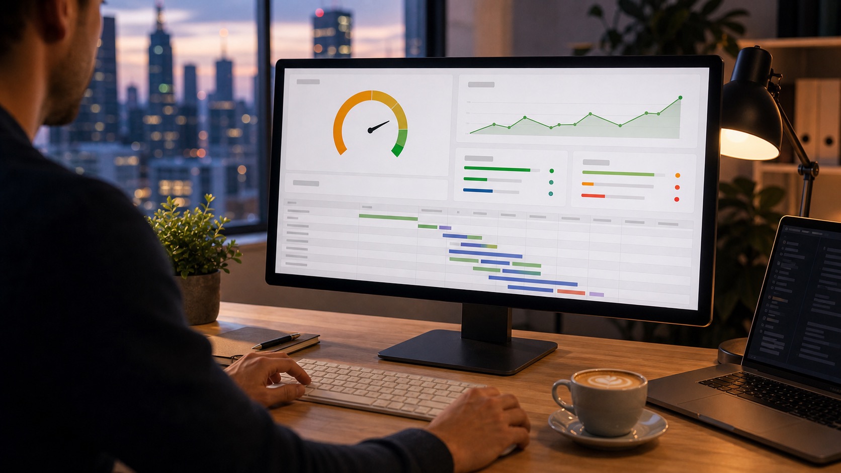 Slow WordPress site speed test results on a laptop in a Sydney office